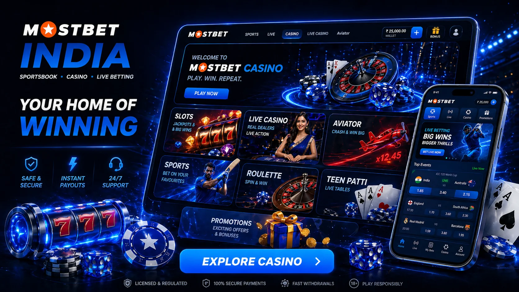 Mostbet Bangladesh casino lobby overview