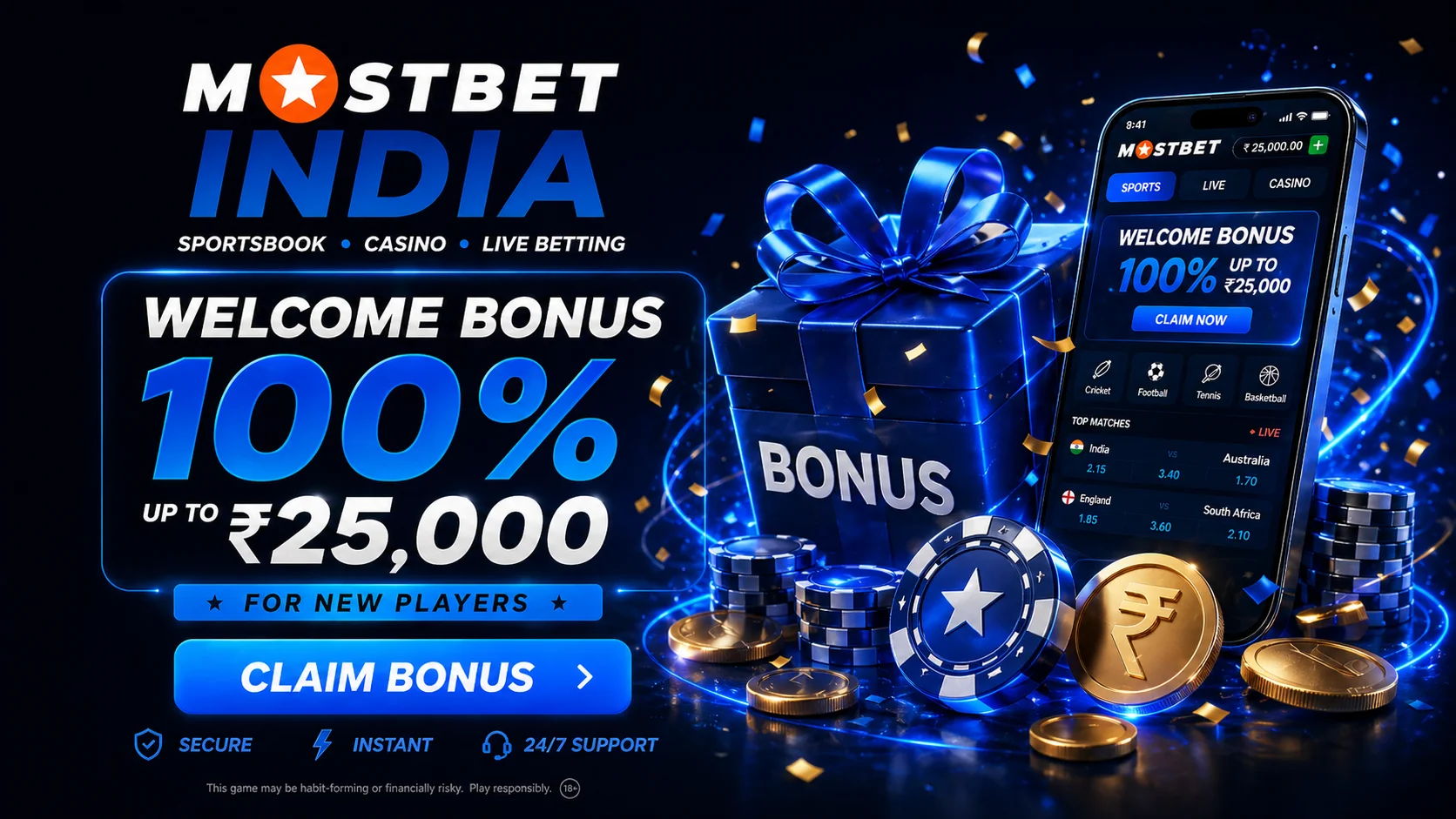 Mostbet Bangladesh 125% welcome bonus and 250 free spins
